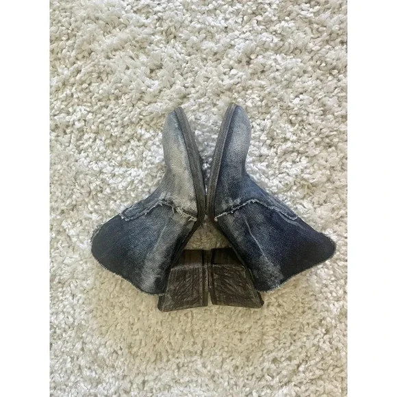 Marco Delli Sandra Mule Western Denim Boots 36 - Picture 7 of 7